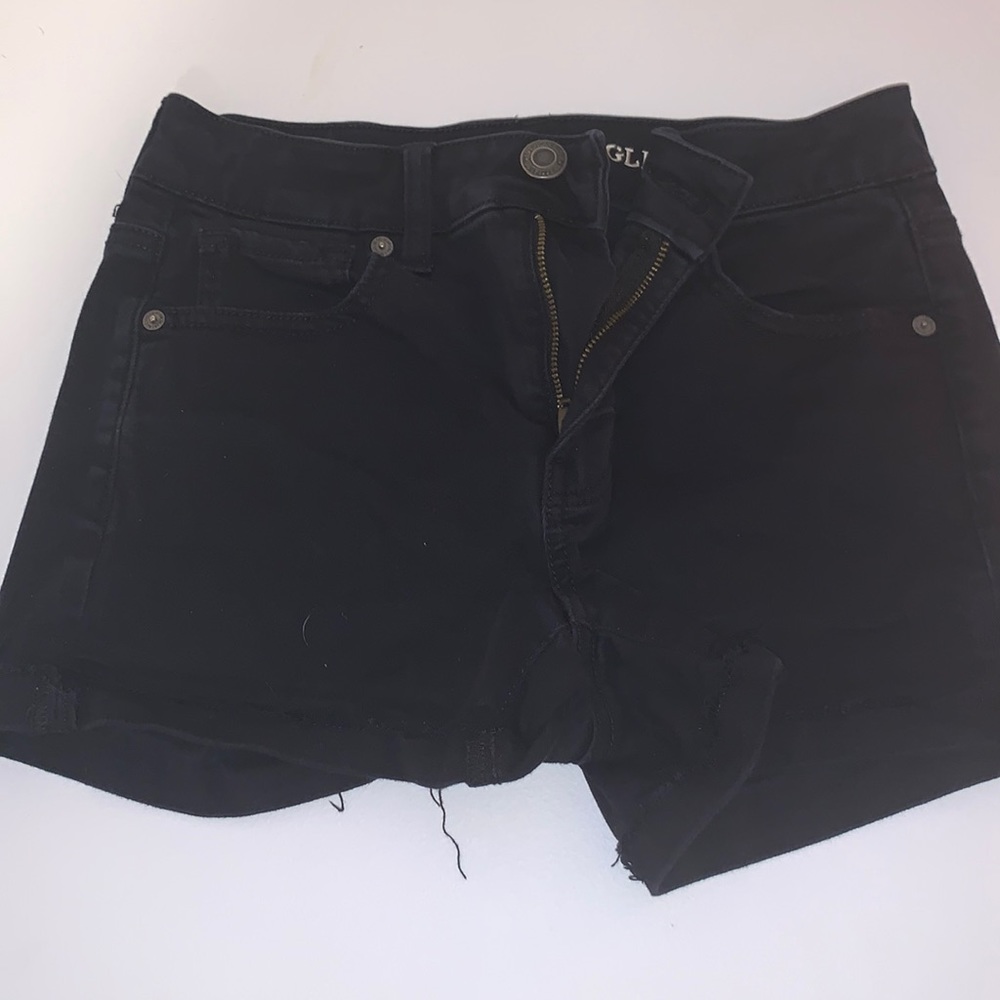 Black Jean Shorts